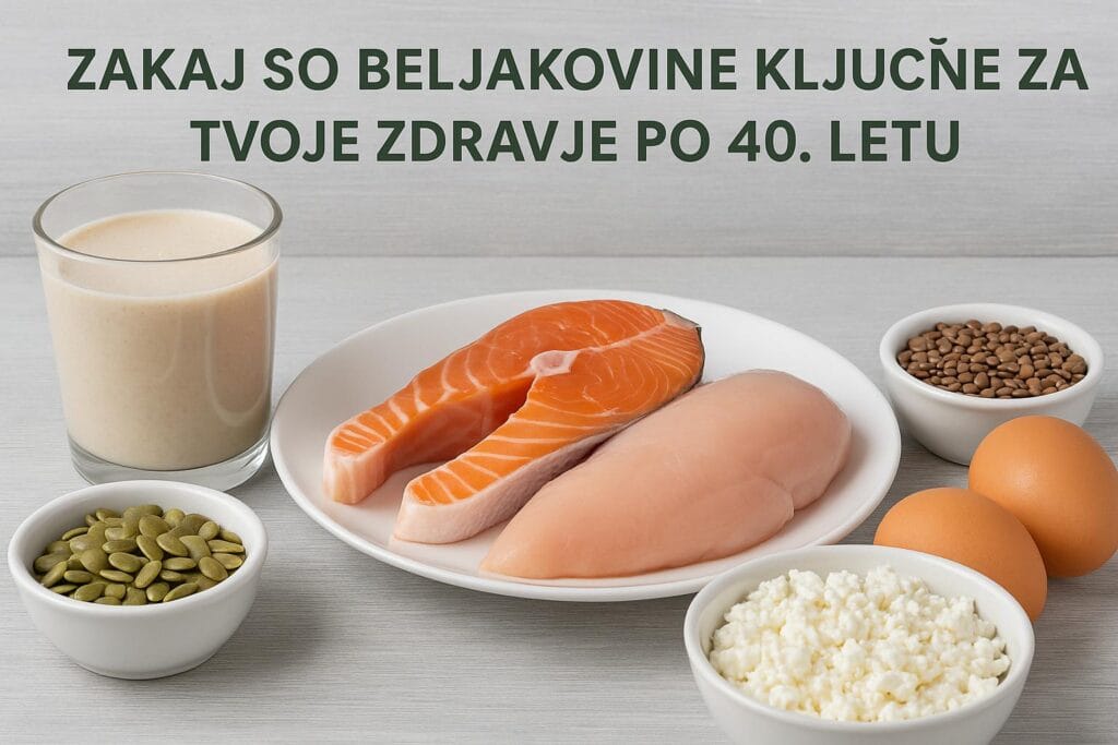 Zakaj so beljakovine ključne za tvoje zdravje po 40. letu