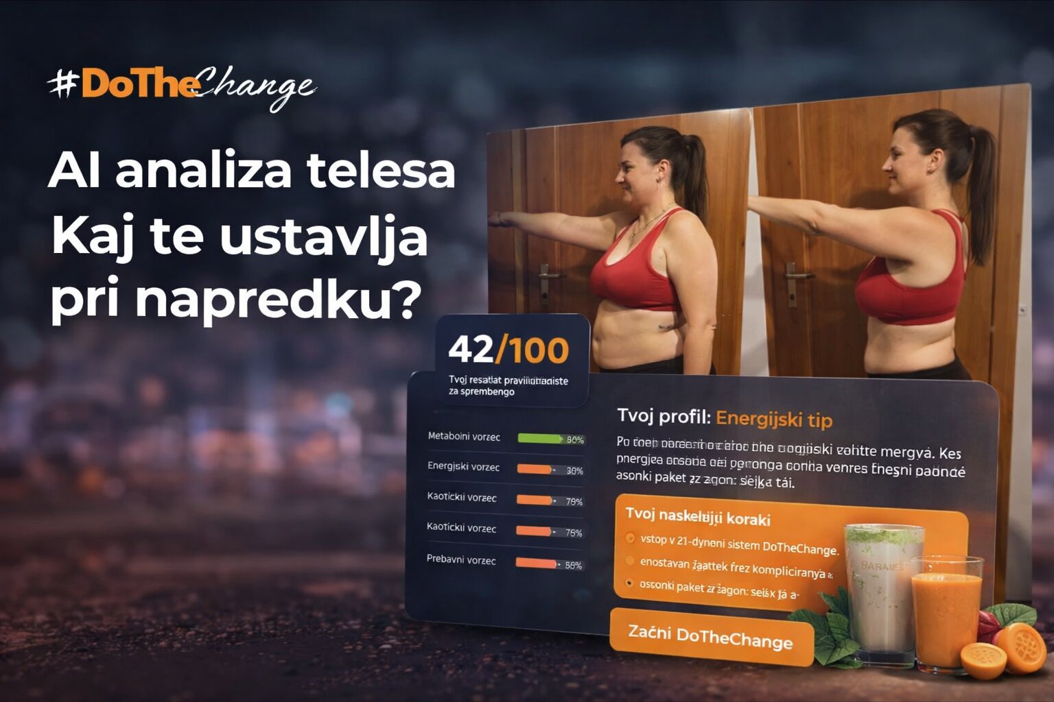 Pot do idealne teže – analiza telesa in napredka