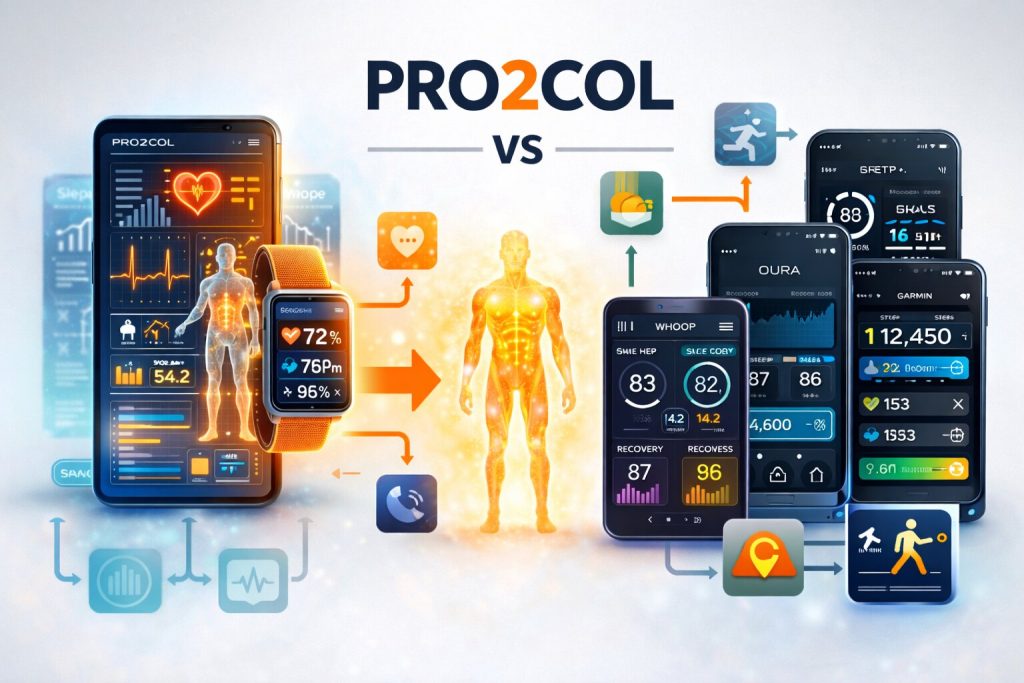 PRO2COL v primerjavi z drugimi health aplikacijami in personaliziranim zdravjem