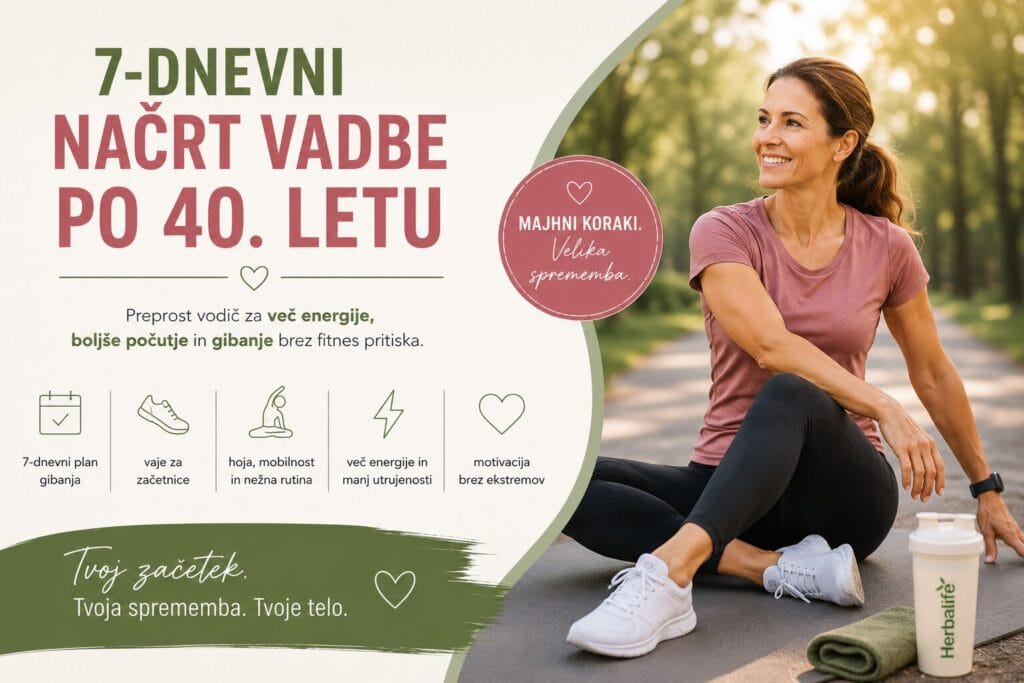 7 dnevni načrt vadbe po 40 .etu